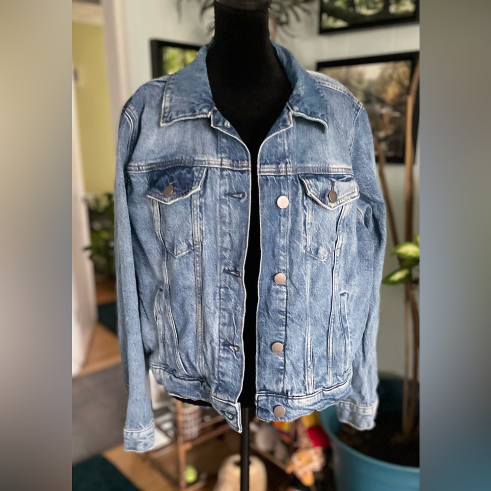 A.N.A. A New Approach Blue Denim Jean Jacket Women's Size M